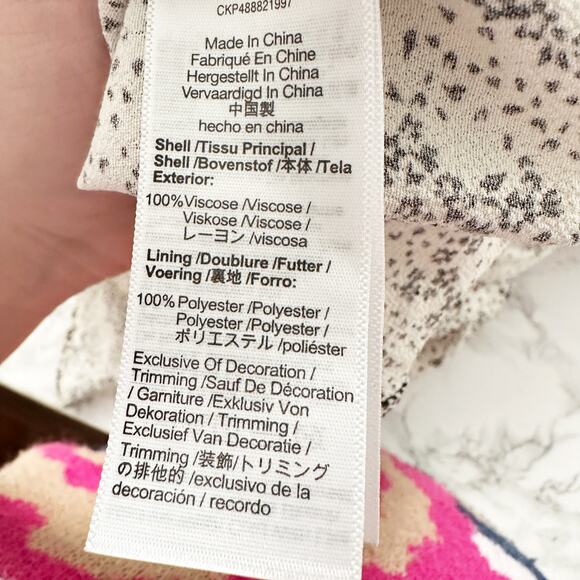 Madewell Puff-Sleeve V-Neck Maxi Dress‎ in Harper Floral Ivory Women's Size 10 - Picture 10 of 15